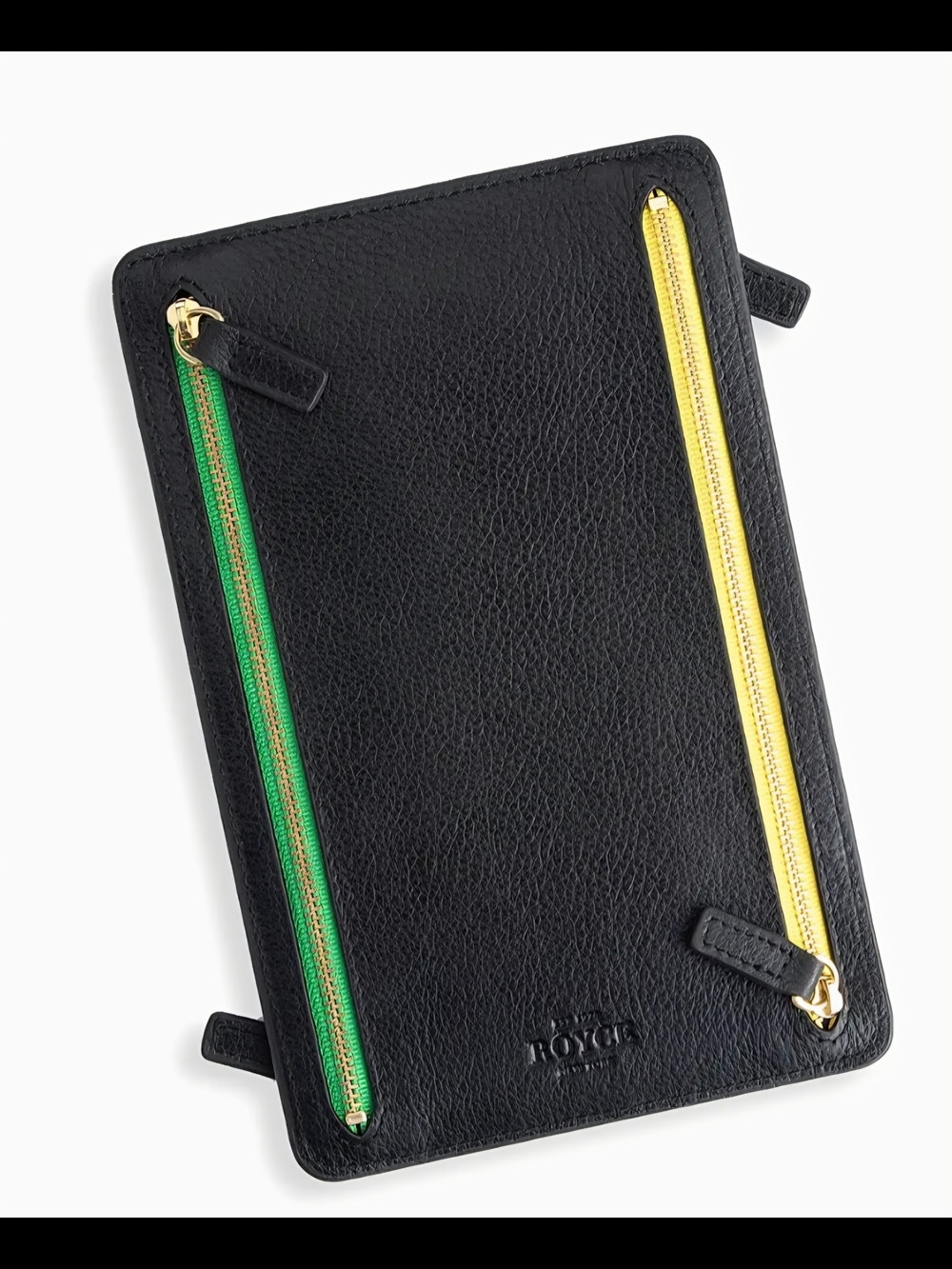 ROYCE RFID Blocking Leather Four Zip Travel Organizer Wallet Unisex